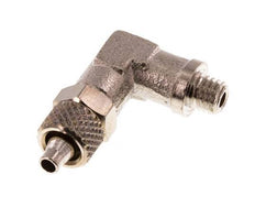 5x3 & M5 Nickel plated Brass Elbow Push-on Fitting with Male Threads [5 Pieces]