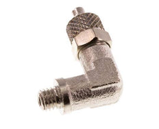 5x3 & M5 Nickel plated Brass Elbow Push-on Fitting with Male Threads [5 Pieces]