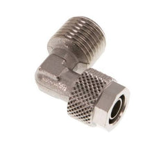 8x6 & R1/4'' Nickel plated Brass Elbow Push-on Fitting with Male Threads [5 Pieces]
