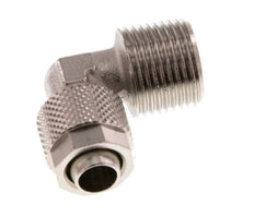 10x8 & R3/8'' Nickel plated Brass Elbow Push-on Fitting with Male Threads [2 Pieces]