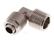 10x8 & R3/8'' Nickel plated Brass Elbow Push-on Fitting with Male Threads [2 Pieces]