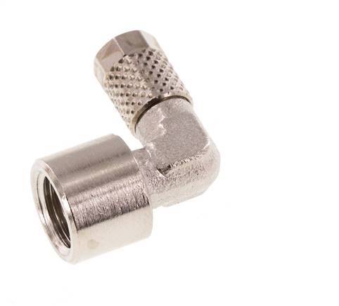 Codo de Latón Niquelado 5x3 & G1/8'' Rosca Hembra [5 piezas]