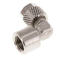 Codo de Latón Niquelado 6x4 & G1/8'' Rosca Hembra [2 piezas]