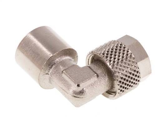 Codo de Latón Niquelado 8x6 & G1/8'' Rosca Hembra [5 piezas]