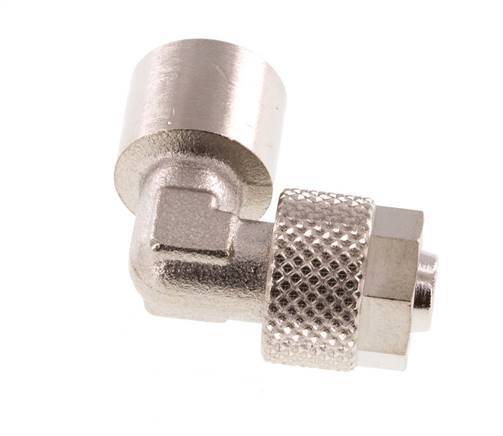 Codo de Latón Niquelado 8x6 & G1/8'' Rosca Hembra [5 piezas]