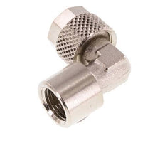 Codo de Latón Niquelado 8x6 & G1/8'' Rosca Hembra [5 piezas]
