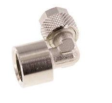 Codo de Latón Niquelado 8x6 & G1/4'' Rosca Hembra [2 piezas]