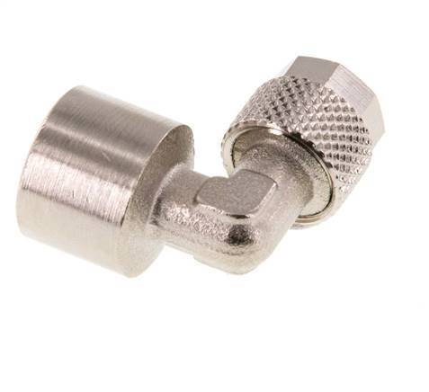 Codo de Latón Niquelado 8x6 & G1/4'' Rosca Hembra [2 piezas]