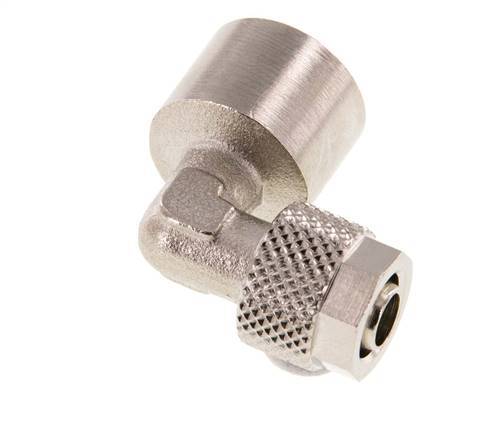 Codo de Latón Niquelado 8x6 & G1/4'' Rosca Hembra [2 piezas]