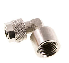 Codo de Latón Niquelado 8x6 & G1/4'' Rosca Hembra [2 piezas]