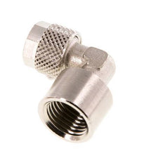 Codo de Latón Niquelado 8x6 & G1/4'' Rosca Hembra [2 piezas]