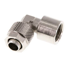 Codo de Latón Niquelado 10x8 & G1/4'' Rosca Hembra [2 piezas]