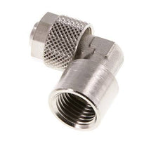 Codo de Latón Niquelado 10x8 & G1/4'' Rosca Hembra [2 piezas]