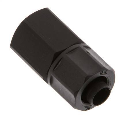 Conector Recto Aluminio 10x8 & G1/4'' Rosca Hembra [2 piezas]