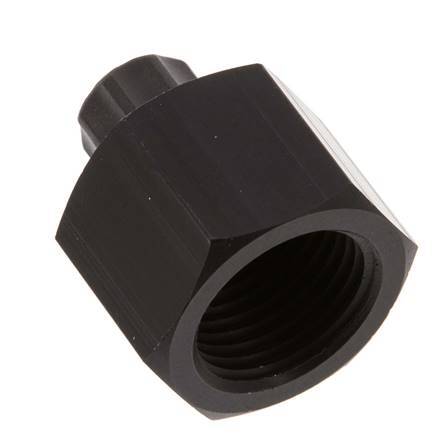 Racor recto de aluminio 6x4 y G1/2'' con rosca hembra