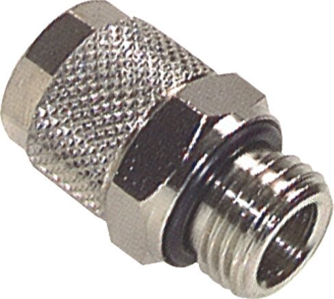 4x2 & M5 Nickel plated Brass Straight Push-on Fitting with Male Threads NBR [5 Pieces]