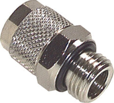 4x2 & M5 Nickel plated Brass Straight Push-on Fitting with Male Threads NBR [5 Pieces]