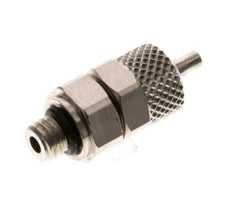 4x2 & M5 Nickel plated Brass Straight Push-on Fitting with Male Threads NBR [5 Pieces]