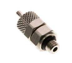 4x2 & M5 Nickel plated Brass Straight Push-on Fitting with Male Threads NBR [5 Pieces]