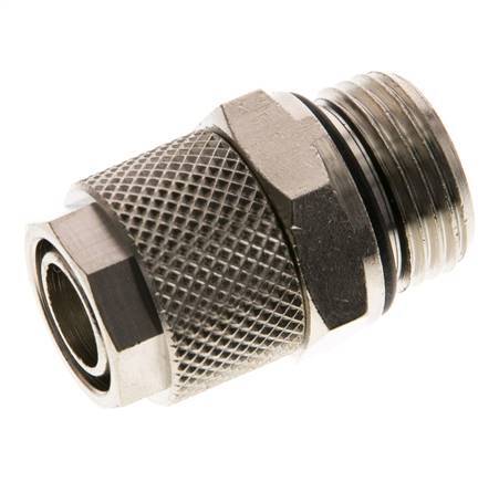 12x10 & G3/8'' Nickel plated Brass Straight Push-on Fitting with Male Threads NBR [2 Pieces]