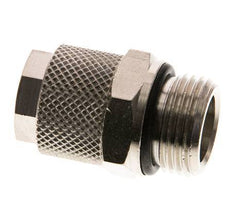 12x10 & G3/8'' Nickel plated Brass Straight Push-on Fitting with Male Threads NBR [2 Pieces]