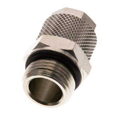 12x10 & G3/8'' Nickel plated Brass Straight Push-on Fitting with Male Threads NBR [2 Pieces]