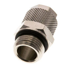 12x10 & G3/8'' Nickel plated Brass Straight Push-on Fitting with Male Threads NBR [2 Pieces]