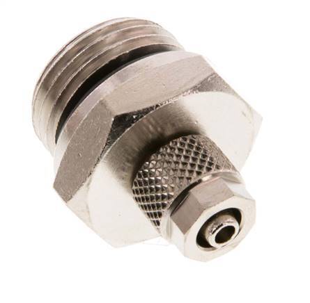 6x4 & G1/2'' Nickel plated Brass Straight Push-on Fitting with Male Threads NBR [2 Pieces]