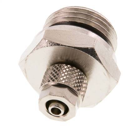 6x4 & G1/2'' Nickel plated Brass Straight Push-on Fitting with Male Threads NBR [2 Pieces]