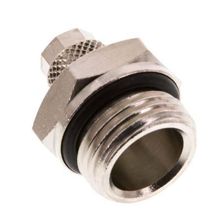 6x4 & G1/2'' Nickel plated Brass Straight Push-on Fitting with Male Threads NBR [2 Pieces]