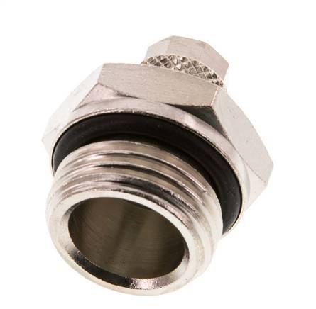 6x4 & G1/2'' Nickel plated Brass Straight Push-on Fitting with Male Threads NBR [2 Pieces]