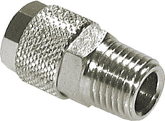 8x6 & R3/8'' Nickel plated Brass Straight Push-on Fitting with Male Threads [2 Pieces]