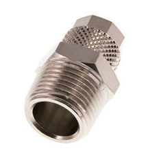 8x6 & R3/8'' Nickel plated Brass Straight Push-on Fitting with Male Threads [2 Pieces]