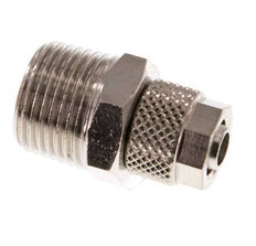 8x6 & R3/8'' Nickel plated Brass Straight Push-on Fitting with Male Threads [2 Pieces]