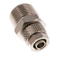 8x6 & R3/8'' Nickel plated Brass Straight Push-on Fitting with Male Threads [2 Pieces]