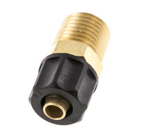 Conector Recto Latón 8x6 & 1/4''NPT Rosca Macho [2 piezas]