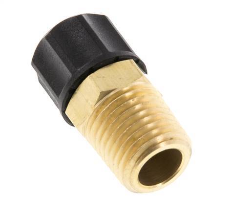 Conector Recto Latón 8x6 & 1/4''NPT Rosca Macho [2 piezas]