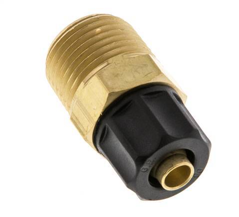 Conector Recto Latón 8x6 & 3/8'' NPT Rosca Macho