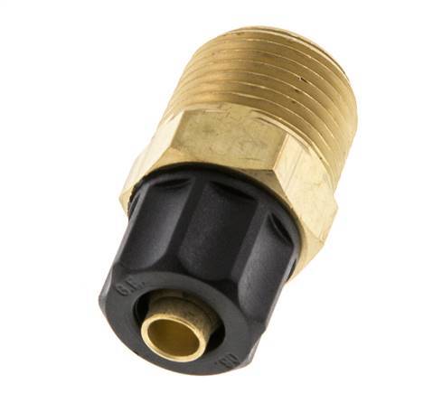 Conector Recto Latón 8x6 & 3/8'' NPT Rosca Macho
