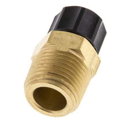 Conector Recto Latón 8x6 & 3/8'' NPT Rosca Macho