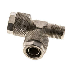 Conector Recto de Latón Niquelado en T 10x8 & R1/8'' Rosca Macho [2 piezas]
