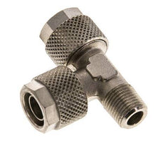 Conector Recto de Latón Niquelado en T 10x8 & R1/8'' Rosca Macho [2 piezas]