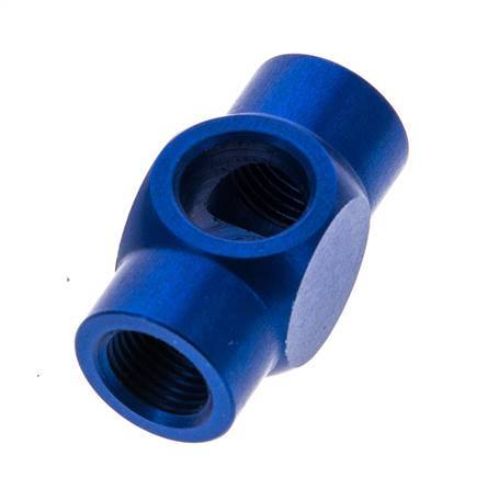 Conector Aluminio Banjo en T G1/8'' Rosca Hembra [2 piezas]