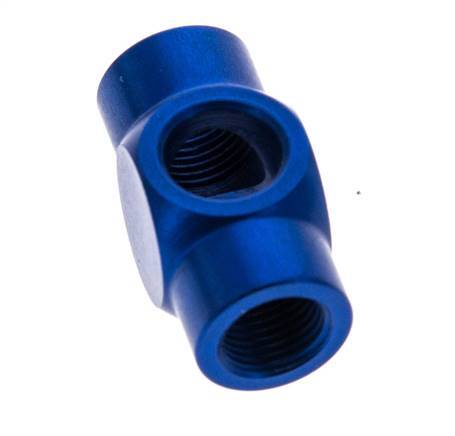 Conector Aluminio Banjo en T G1/8'' Rosca Hembra [2 piezas]