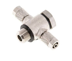 Racor en T Banjo de Latón Niquelado y Junta Tórica 5x3 & G1/8'' [10 piezas]