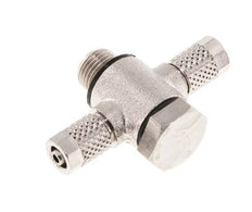 Racor en T Banjo de Latón Niquelado y Junta Tórica 5x3 & G1/8'' [10 piezas]