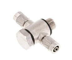 Racor en T Banjo de Latón Niquelado y Junta Tórica 5x3 & G1/8'' [10 piezas]