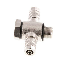 Racor en T Banjo de Latón Niquelado y Junta Tórica 5x3 & G1/8'' [10 piezas]