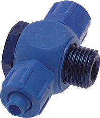 Conector de PVC Banjo en T 6x4 & G1/4'' Rosca Fitting Rosca Macho con Junta Tórica [2 Piezas]