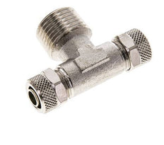 Conector Latón Niquelado en T 10x8 & R1/2'' Rosca Macho